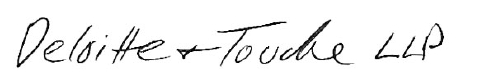 Deloitte and touche LLP signature